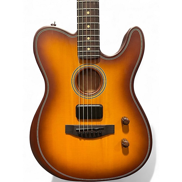 Used Fender Standard Telecoustic Honey Burst Acoustic Electric Guitar