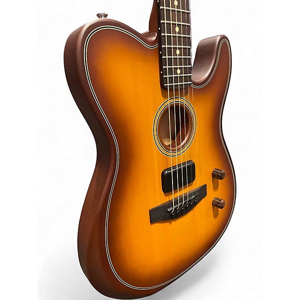Used Fender Standard Telecoustic Honey Burst Acoustic Electric Guitar