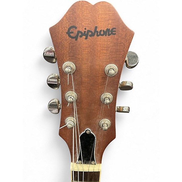 Used Epiphone TOM DELONGE BROWN STRIPE OLIVE Hollow Body Electric Guitar