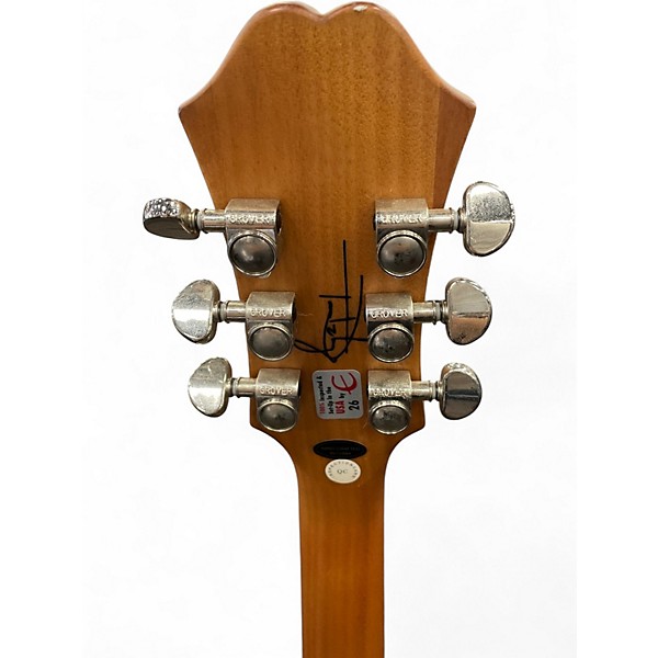 Used Epiphone TOM DELONGE BROWN STRIPE OLIVE Hollow Body Electric Guitar