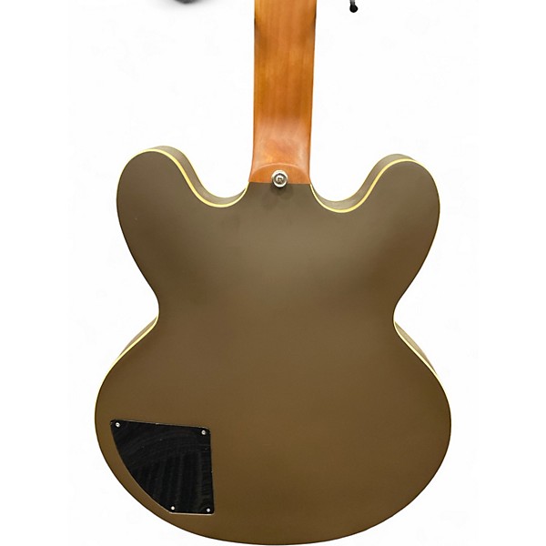 Used Epiphone TOM DELONGE BROWN STRIPE OLIVE Hollow Body Electric Guitar