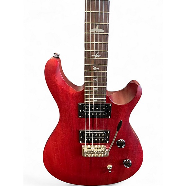Used PRS SE CE24 Satin Red Solid Body Electric Guitar