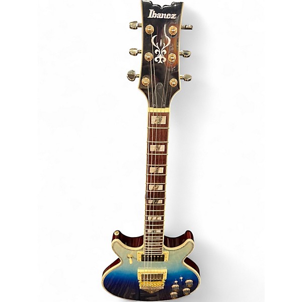Used 2025 Ibanez AR420 Artist Series Ocean Blue Burst Solid Body Electric Guitar