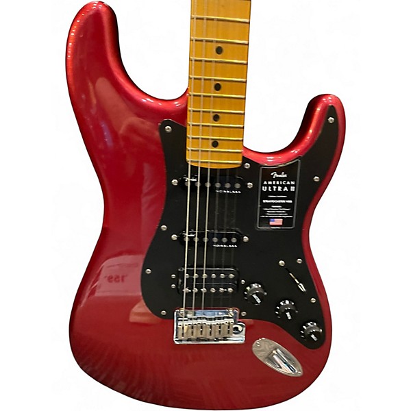 Used Fender American Ultra Stratocaster HSS SINISTER RED Solid Body Electric Guitar