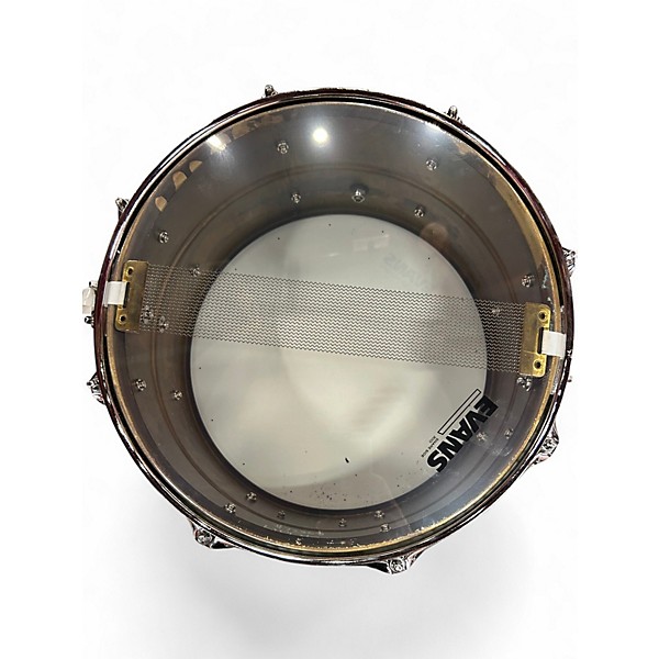 Used Pork Pie 13in Brass Snare Blue Drum