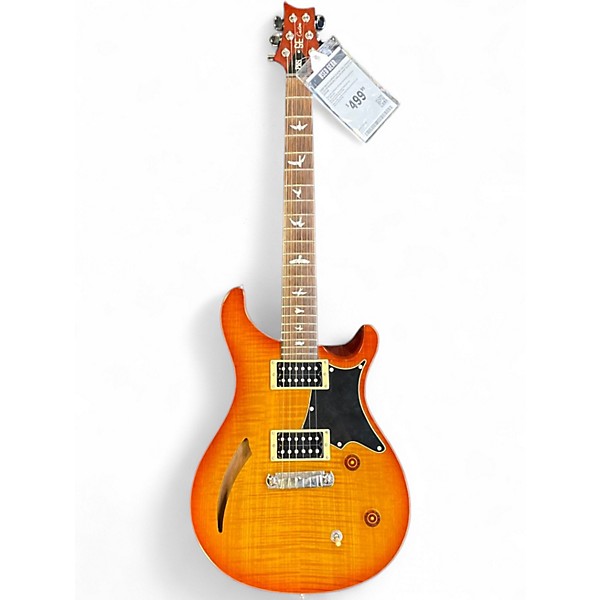 Used PRS SE Custom 22 Semi-Hollowbody 2 Color Sunburst Hollow Body Electric Guitar