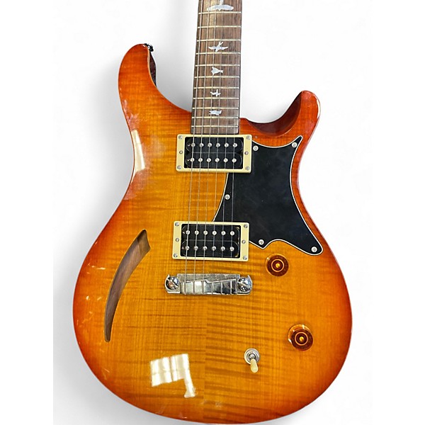 Used PRS SE Custom 22 Semi-Hollowbody 2 Color Sunburst Hollow Body Electric Guitar
