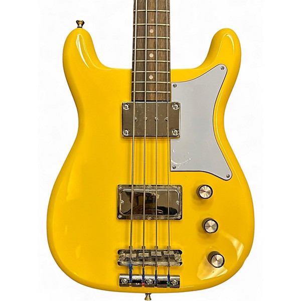 Used Epiphone NEWPORT SUNSET YELLOW Electric Bass Guitar