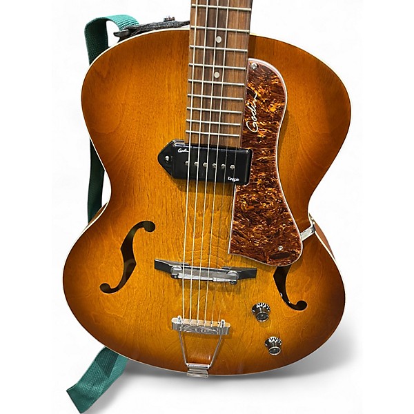 Used Godin 5th Avenue Kingpin P90 COGNAC BURST Hollow Body Electric Guitar