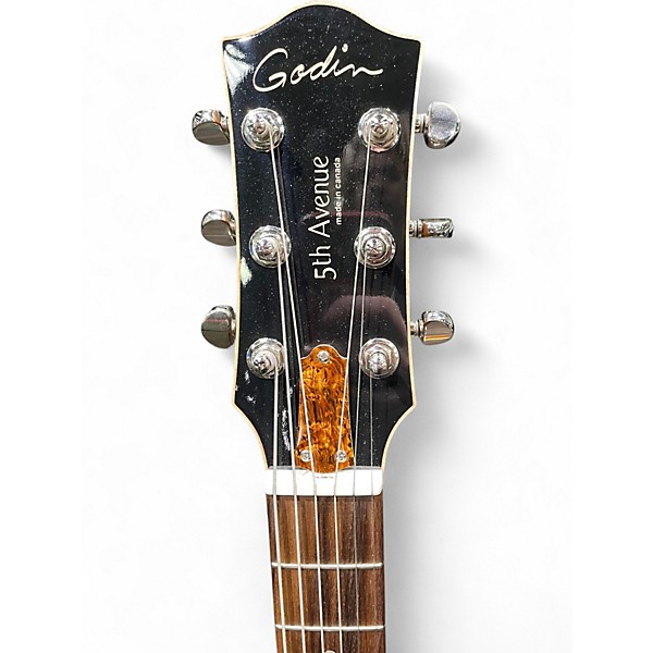 Used Godin 5th Avenue Kingpin P90 COGNAC BURST Hollow Body Electric Guitar