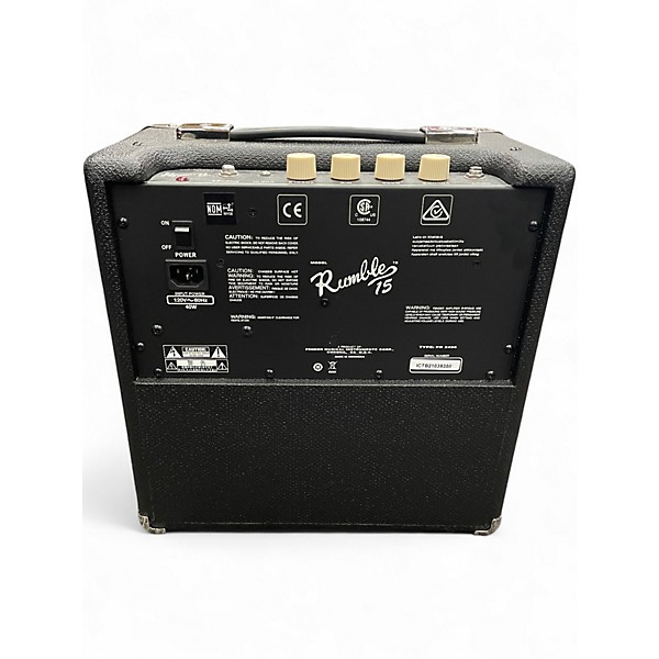 Used Fender Rumble 15 15W 1X8 Bass Combo Amp
