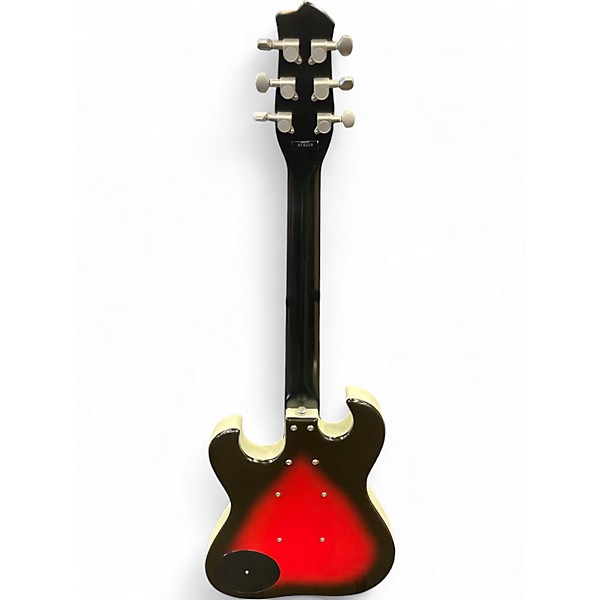 Used Danelectro 63 Candy Red Burst Solid Body Electric Guitar