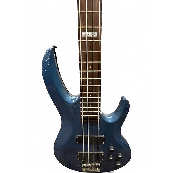 Used 2020s ESP B 104 Electron Blue Metallic Electric Bass Guitar