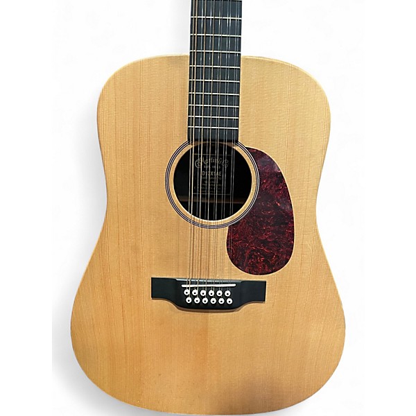 Used Martin D12X1AE Natural 12 String Acoustic Electric Guitar