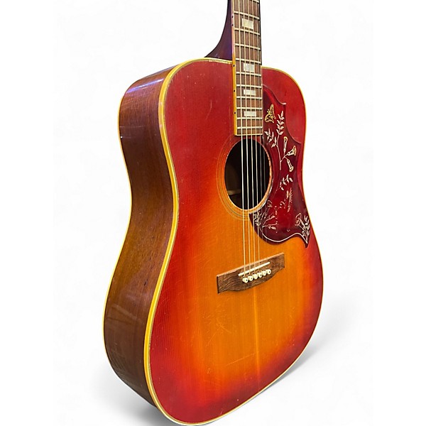 Vintage 1970s Gibson Hummingbird Custom Sunburst Acoustic Guitar