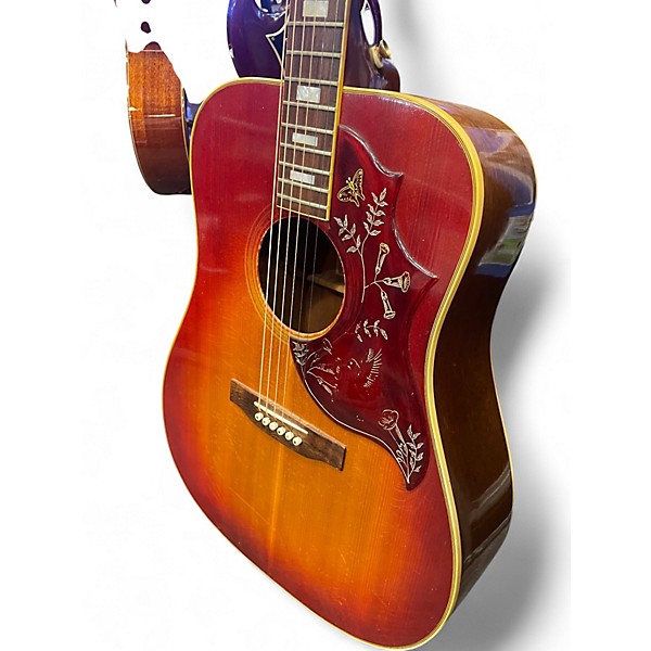 Vintage 1970s Gibson Hummingbird Custom Sunburst Acoustic Guitar