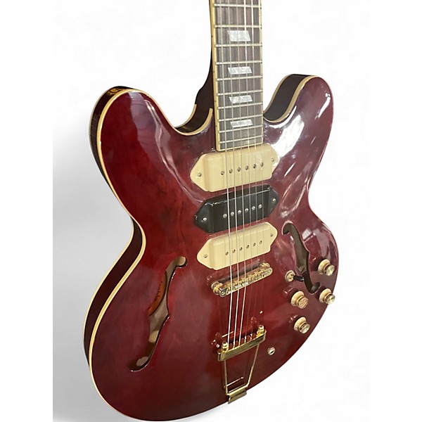 Used Epiphone Riviera Custom P93 Wine Red Hollow Body Electric Guitar
