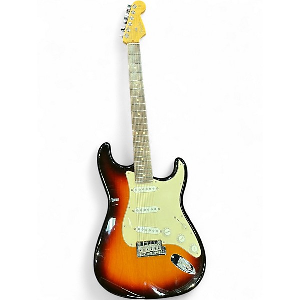 Used Fender American Standard Stratocaster 3 Tone Sunburst Solid Body Electric Guitar