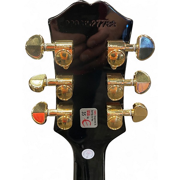 Used Epiphone Les Paul Custom Black Solid Body Electric Guitar