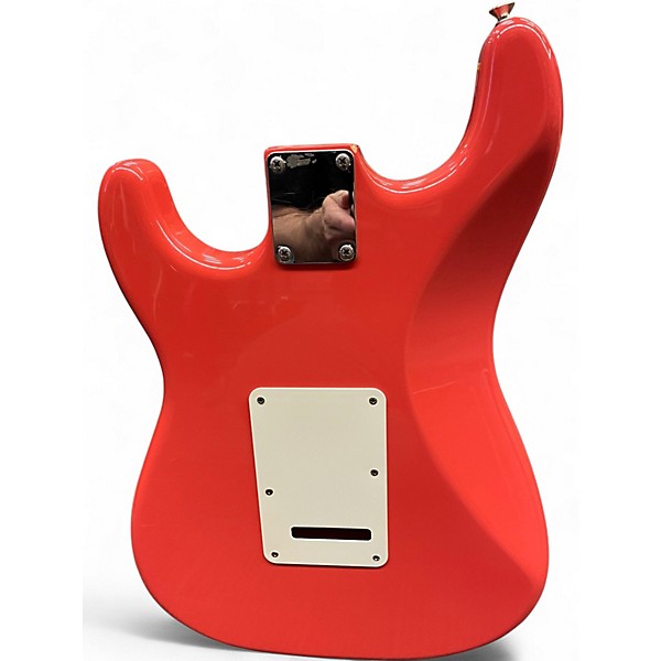 Used Fender Player Stratocaster CORAL RED Solid Body Electric Guitar