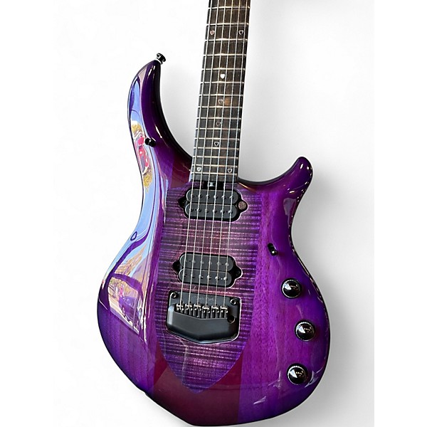Used Ernie Ball Music Man Majesty Trans Purple Solid Body Electric Guitar