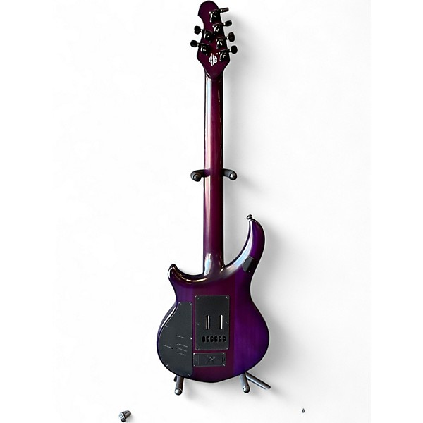 Used Ernie Ball Music Man Majesty Trans Purple Solid Body Electric Guitar