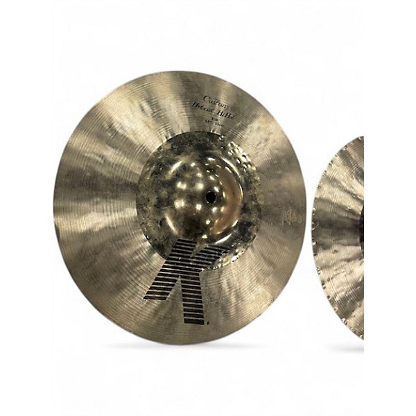 Used Zildjian 13in K Custom Hybrid Hi Hat Pair Cymbal