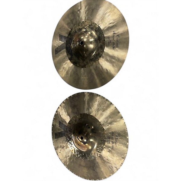 Used Zildjian 13in K Custom Hybrid Hi Hat Pair Cymbal