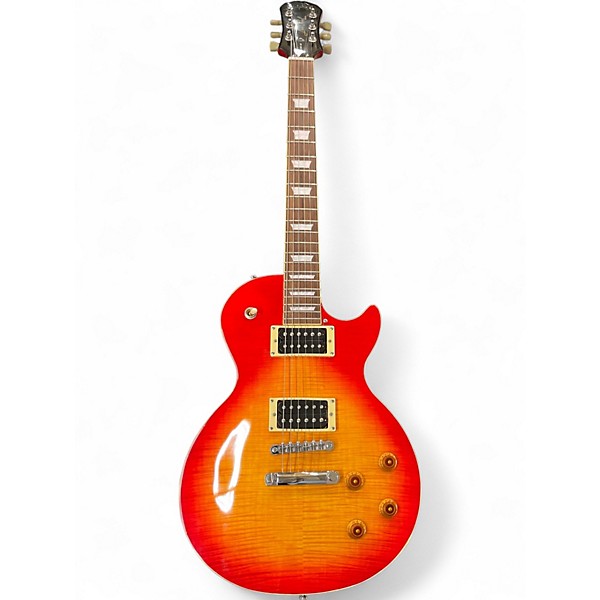 Used 2000s Epiphone Les Paul Standard Heritage Cherry Sunburst Solid Body Electric Guitar