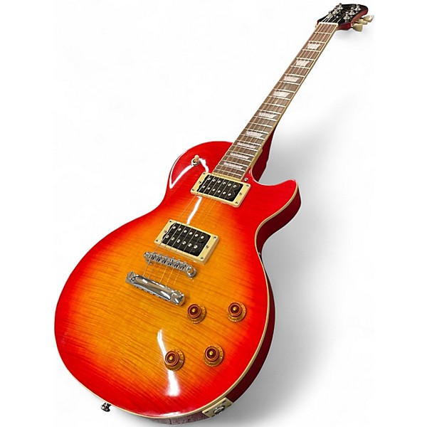 Used 2000s Epiphone Les Paul Standard Heritage Cherry Sunburst Solid Body Electric Guitar