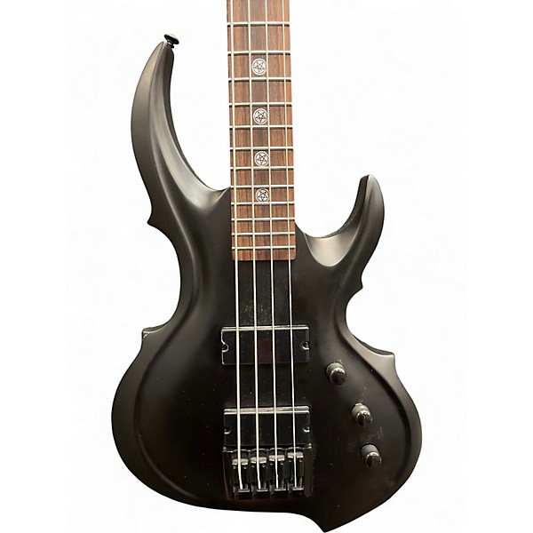 Used ESP LTD F4E Satin Black Electric Bass Guitar