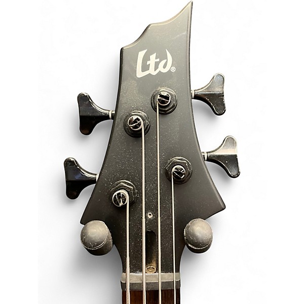 Used ESP LTD F4E Satin Black Electric Bass Guitar