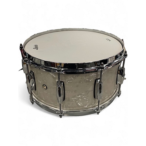 Used Gretsch Drums 14X6.5 Renown Snare Pearl White Drum