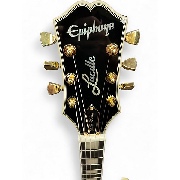 Used Epiphone BB King Lucille Black Hollow Body Electric Guitar