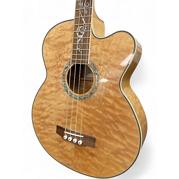 Used Michael Kelly dragonfly 4 Natural Acoustic Bass Guitar