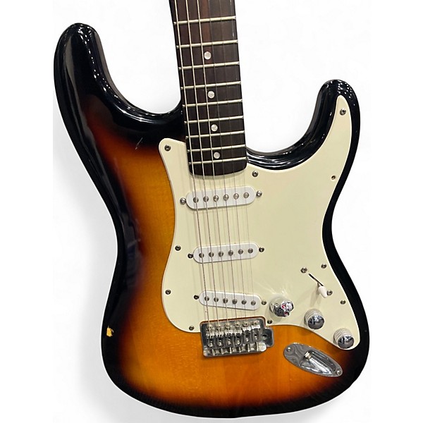 Used Squier Bullet Stratocaster Sunburst Solid Body Electric Guitar