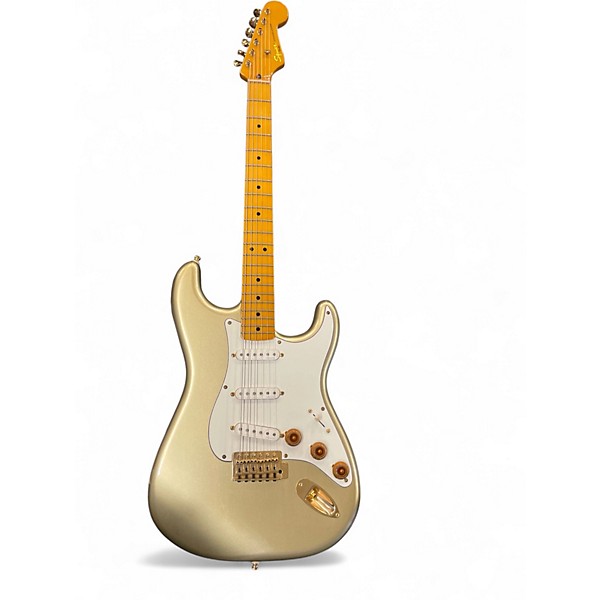 Used Squier 60th Anniversary Classic Vibe 50s Stratocaster Aztec Gold Solid Body Electric Guitar