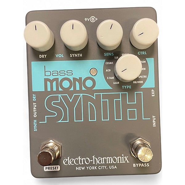 Used Electro-Harmonix Bass Mono Synth Bass Bass Effect Pedal