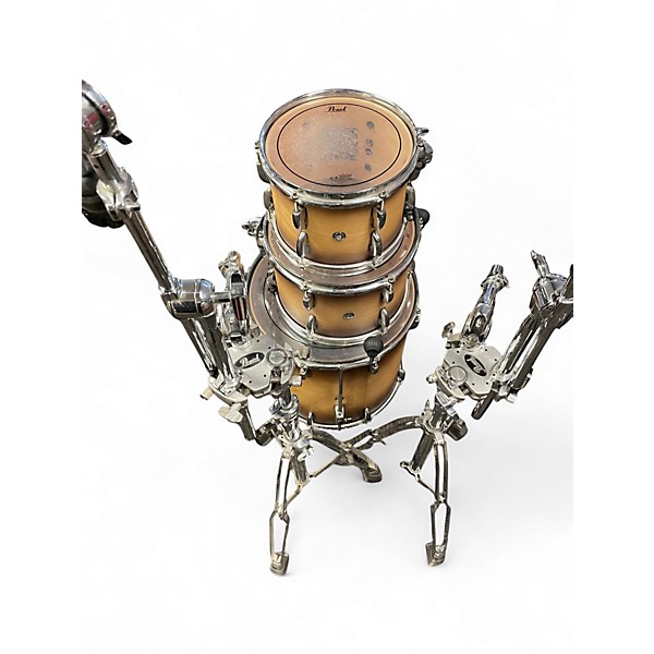 Used Pearl 4 Piece MASTERS MAPLE NATURAL SATIN BURSTR Drum Kit