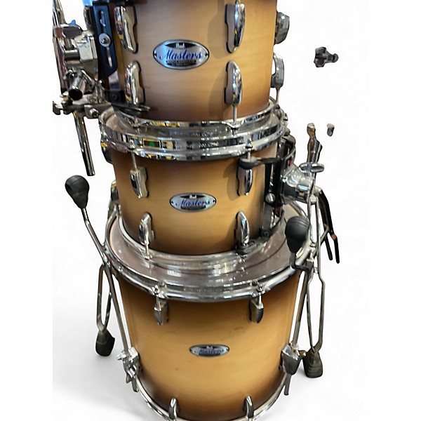 Used Pearl 4 Piece MASTERS MAPLE NATURAL SATIN BURSTR Drum Kit