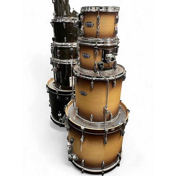 Used Pearl 4 Piece MASTERS MAPLE NATURAL SATIN BURSTR Drum Kit
