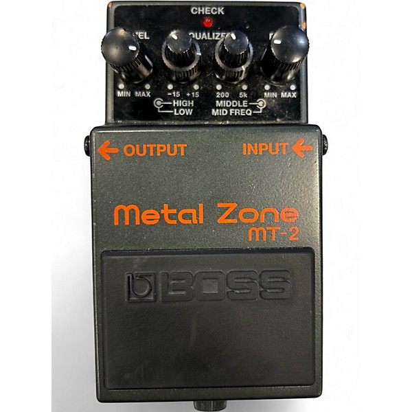 Used BOSS MT2 Metal Zone Distortion Effect Pedal