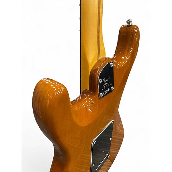 Used Fender American Ultra Stratocaster HSS Tiger's Eye Solid Body Electric Guitar
