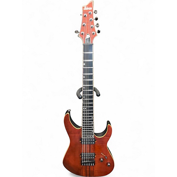 Used Schecter Guitar Research Banshee Elite 7 Cat's Eye Pearl Solid Body Electric Guitar