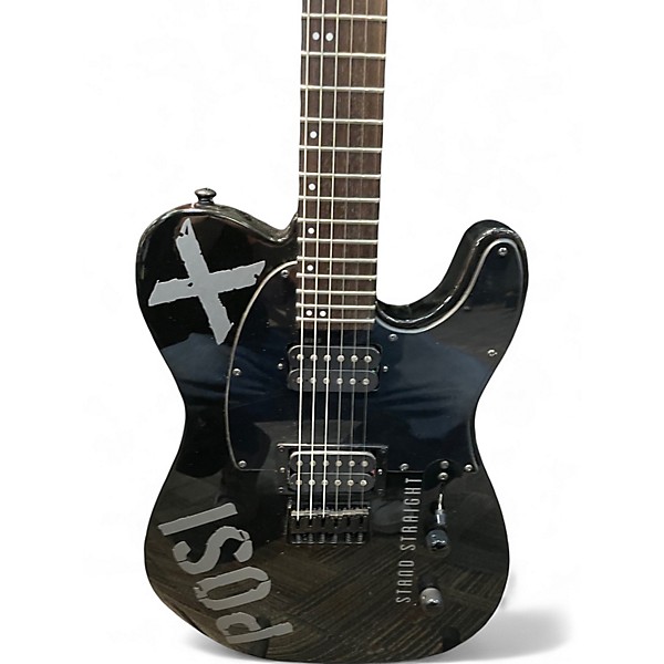 Used ESP LTD TE200 Black Solid Body Electric Guitar