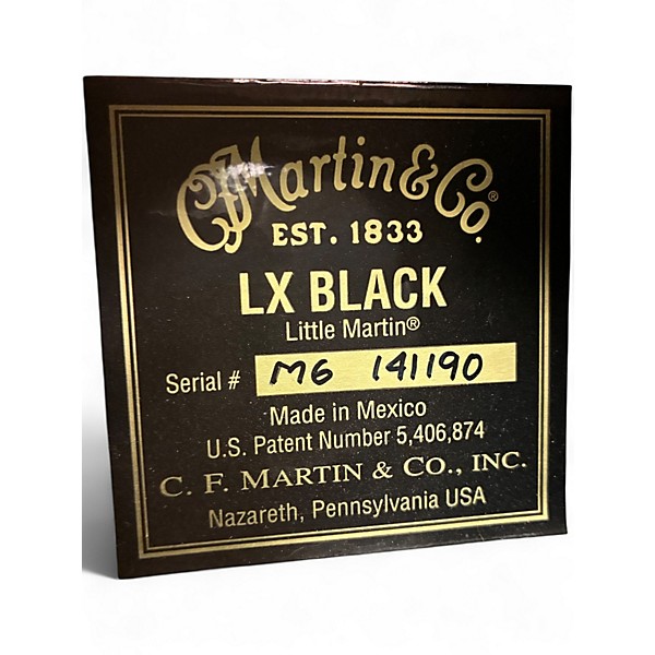 Used Martin Lx black Black Acoustic Guitar