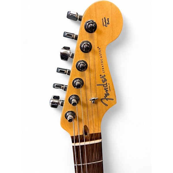 Used 2017 Fender American Professional Stratocaster SSS Green Solid Body Electric Guitar