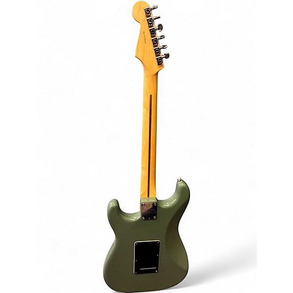 Used 2017 Fender American Professional Stratocaster SSS Green Solid Body Electric Guitar
