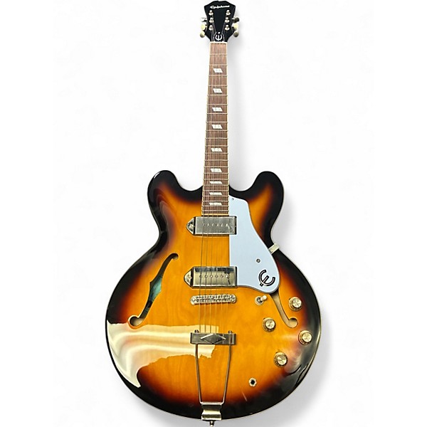 Used Epiphone Casino Tobacco Burst Hollow Body Electric Guitar