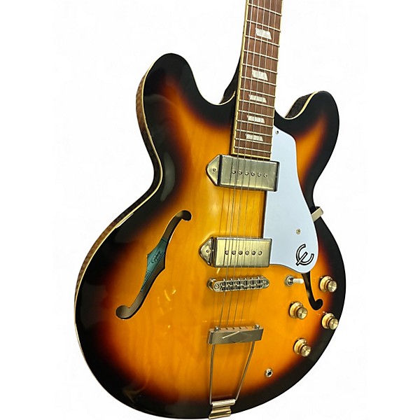 Used Epiphone Casino Tobacco Burst Hollow Body Electric Guitar